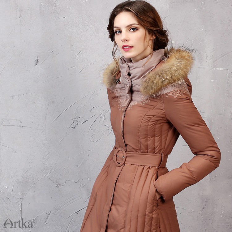 Artka-Women39s-2016-Winter-New-Fur-Hoodie-Duck-Down-Coat-Wind-Proof-Warm-Thick-Long-Down-Outerwear-Y-32756839376