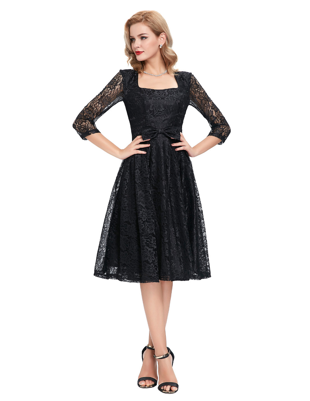 Autumn-34-sleeve-Black-Lace-women-dresses-2017-Retro-Vintage-Lace-Picnic-Beach-Dress-A-line-midi-Ves-32612734646