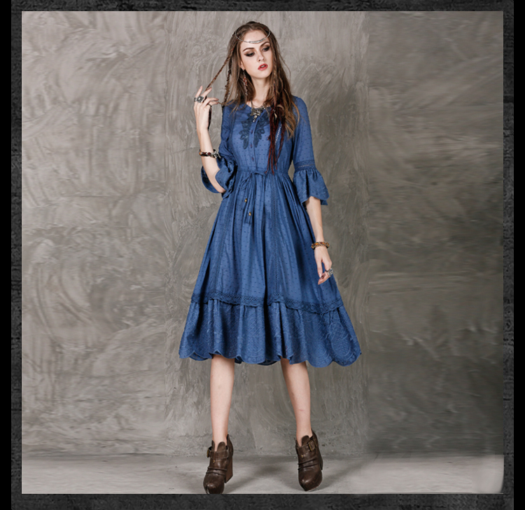Autumn-Dress-2017-Yuzimay-Boho-New-Cotton-Dresses-O-Neck-Ruffles-Hem-Embroidery-High-Waist-Belted-Sw-32719078231