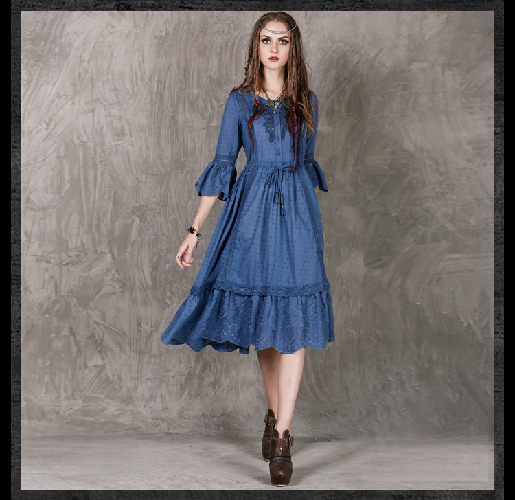 Autumn-Dress-2017-Yuzimay-Boho-New-Cotton-Dresses-O-Neck-Ruffles-Hem-Embroidery-High-Waist-Belted-Sw-32719078231