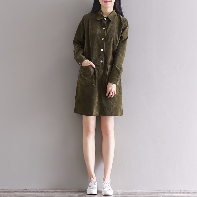 Autumn-Dress-Turn-Down-Collar-Long-Sleeve-Dress-Red-Blue-Green-Dress-Mori-Gril-Casual-Dress-Size-M-2-32772012927