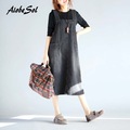 Autumn-Winter-2016-Women-Tunic-Dress-Female-Vintage-Plaid-Asymmetry--Long-Sleeve-Turn-Down-Collar-Th-32743203433