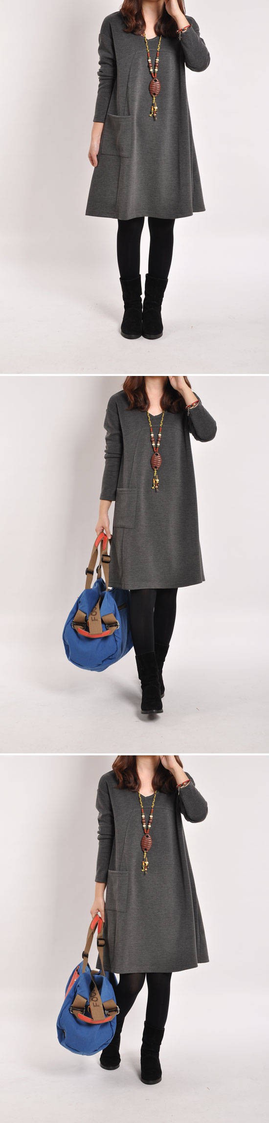 Autumn-Winter-Fashion-Korean-Style-Women-Casual-Dress-Long-Sleeve-With-Pockets-Big-Size-Bottom-Dress-32323944299