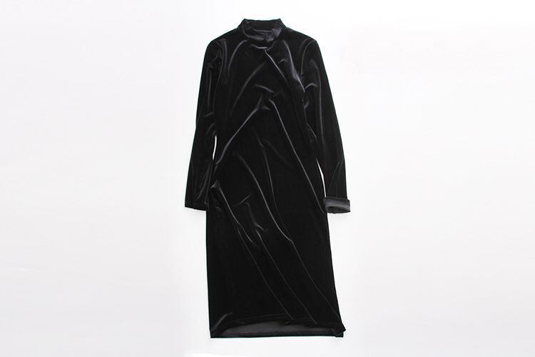 Autumn-Winter-Fashion-Midi-Pencil-Dress-Women-Turtleneck-Long-Sleeve-Sexy-Velvet-Dress-Velvet-High-N-32749845201