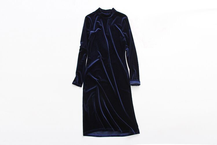 Autumn-Winter-Fashion-Midi-Pencil-Dress-Women-Turtleneck-Long-Sleeve-Sexy-Velvet-Dress-Velvet-High-N-32749845201