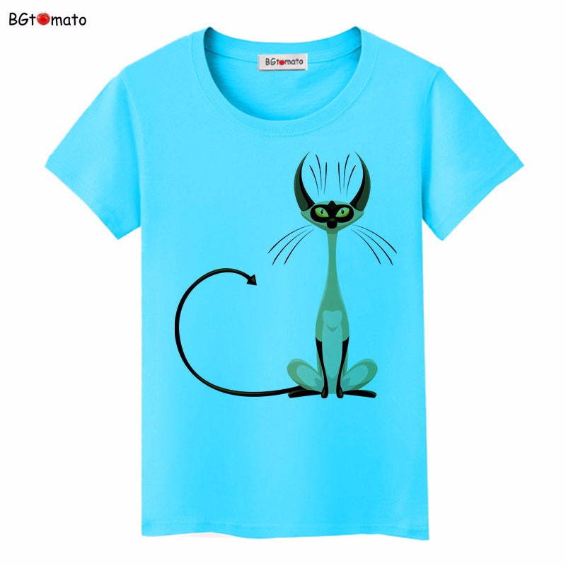 BGtomato-super-cool-elegant-cat-t-shirts-for-women-originality-design-fashion-3D-shirts-Brand-good-q-32364401952