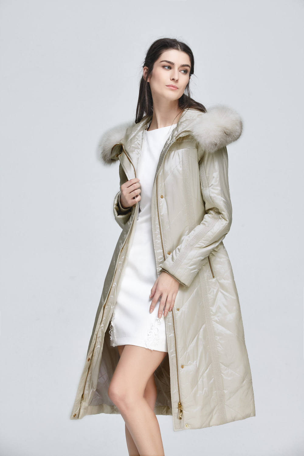 Basic-Editions-Women-Winter-Fox-Fur-Slim-Fit-Belt-with-Hood-Long-Cotton-Coat-Jacket---Y2320-32793055979