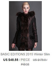 Basic-Editions-Women-Winter-Short-Slim-Cotton-Coat--Rabbit-Fur-Warm-Jackets-Coats---S109-32225575529