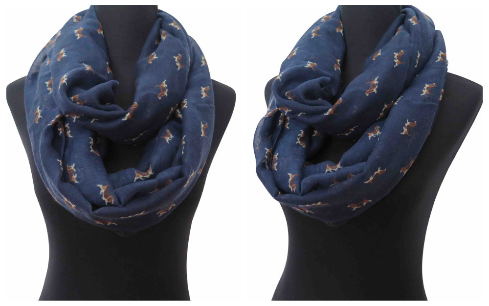 Beagle-Puppy-Print-Women39s-Infinity-Loop-Scarf-Gift-for-Dog-Lovers-32303211009