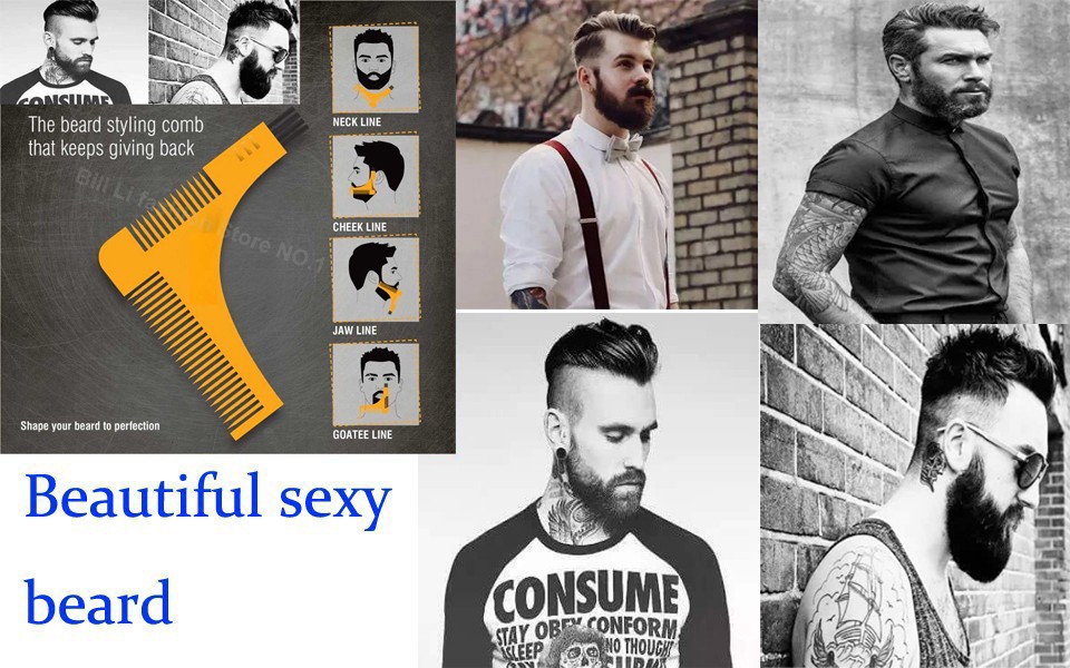 Beard-Bro-Hair-Trimmers-Beard-Shaping-Styling-Man-Gentleman-Beard-Trim-Template-hair-cut-molding-Hai-32725037369