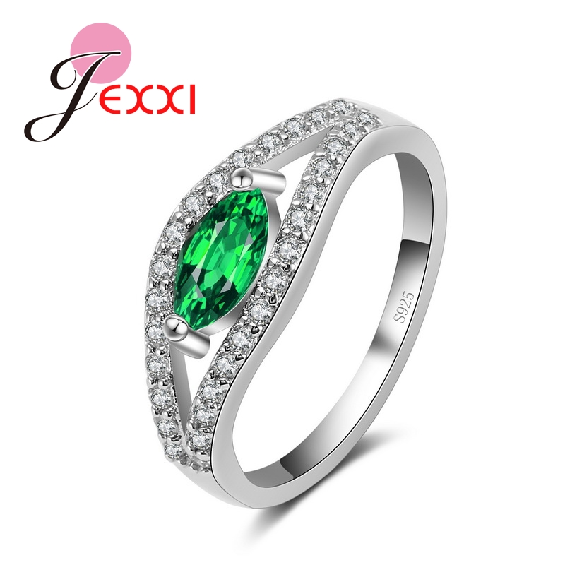 Beautifull-Green-Leavies-With-AAA-Austrain-Rhinestone-WomenGirls-925-Sterling-Silver-Rings-For-Weddi-32687578343
