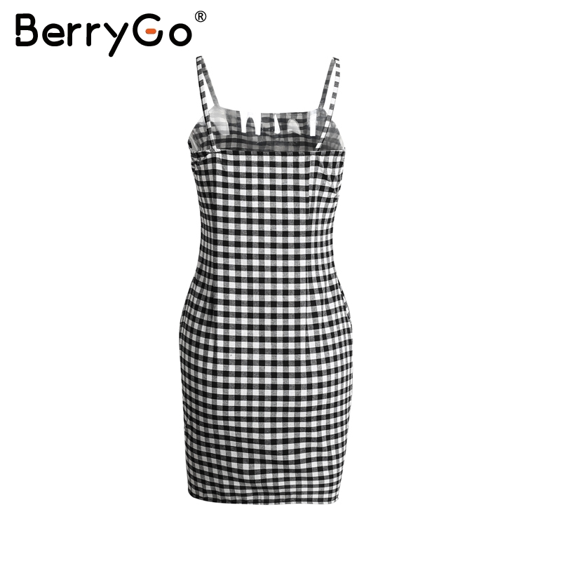 BerryGo-Causal-plaid-sleeveless-bodycon-summer-dress-Women-sexy-black-short-dress-robe-Vintage-zippe-32801279515