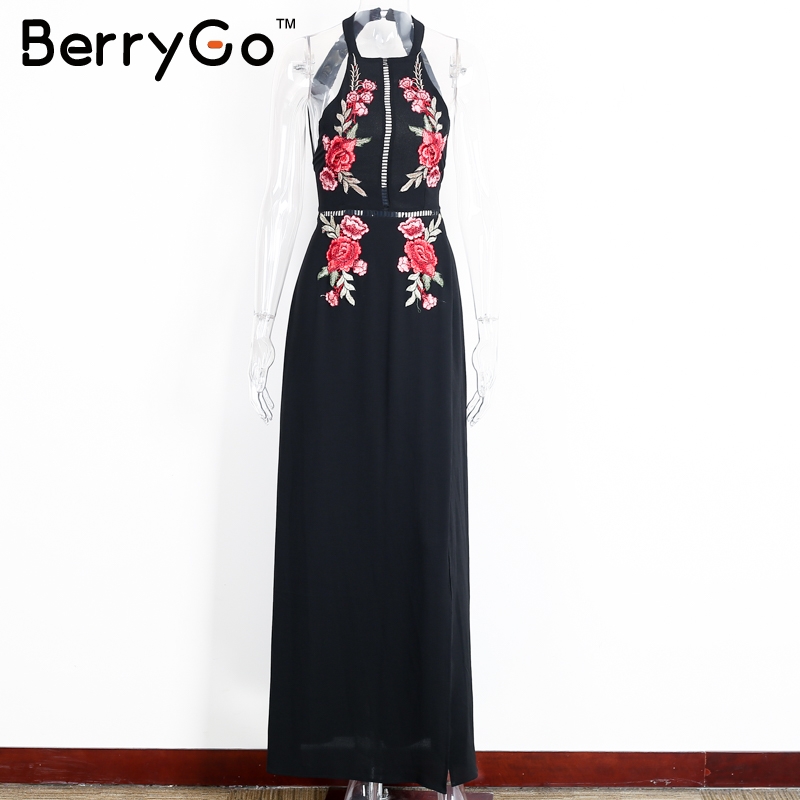 BerryGo-Embroidery-halter-backless-long-dress-women-Sexy-high-split-long-dress-2017-Party-christmas--32779911696