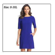 Berydress-Elegant-Chic-Women-Short-Sleeve-Shift-Dress-2017-Hot-Selling-Pockets-Casual-Wear-to-Work-O-32697774962