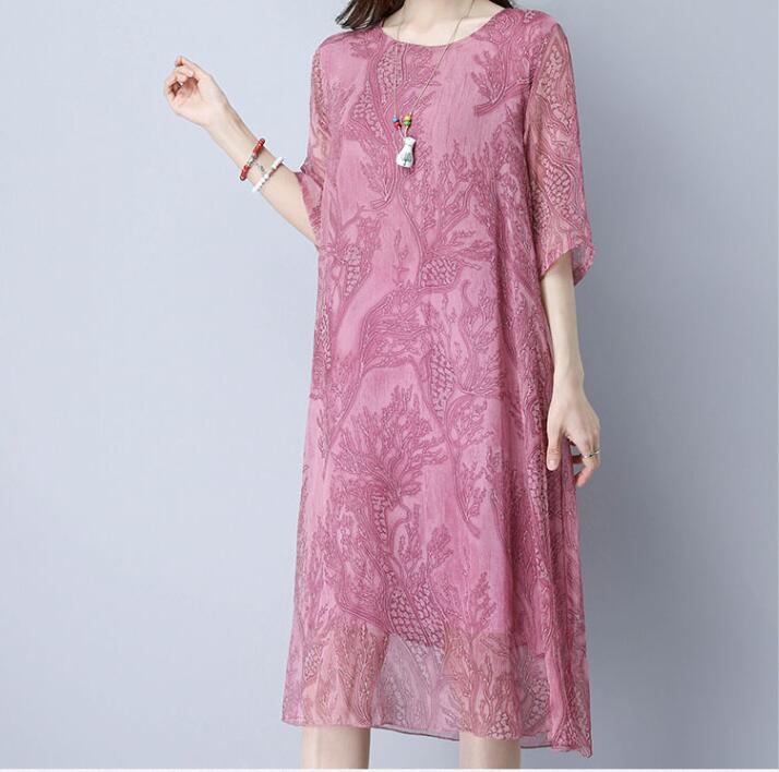 Big-sizes-woman-clothing-2018-Female-Large-Size-Dresses-Fancy-Printing-Half-Sleeve-slim-casual-Dress-32626082472