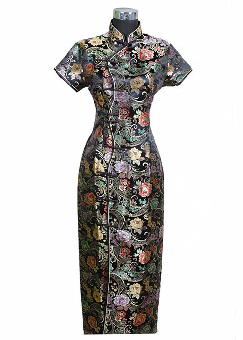 Black-Traditional-Chinese-Dress-Mujer-Vestido-New-Women39s-Satin-Long-Cheongsam-Qipao-Clothings-Flow-1872303853