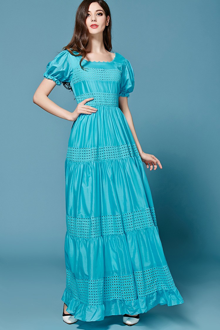 Bohemian-Dress-High-Quality-2017-New-Fashion-Summer-Long-Dress-Short-Sleeve-Hollow-out-Green-Blue-Co-32613246750