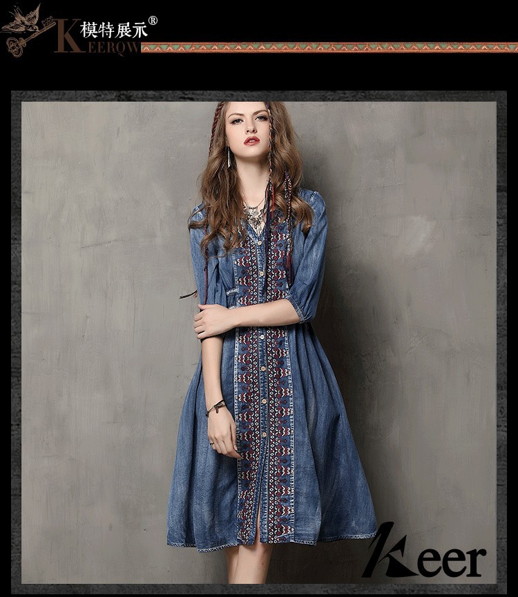 Boho-Famous-designer-brand-dresses-Women-39s-Dress-vintage-embroidery-denim-Dress-casual-big-hems-je-32461926212