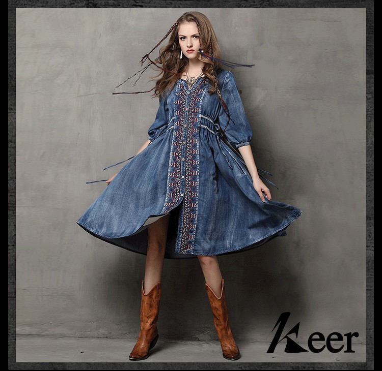 Boho-Famous-designer-brand-dresses-Women-39s-Dress-vintage-embroidery-denim-Dress-casual-big-hems-je-32461926212