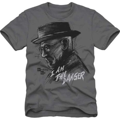 Breaking-Bad-WALTER-HEISENBERG-I-AM-THE-DANGER-Dark-Grey-T-Shirt-Men39s-Summer-Short-Sleeve-Print-Sh-32662056580