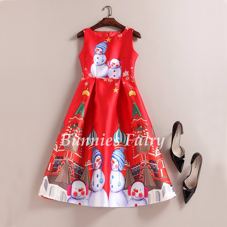 BunniesFairy-2017-New-Arrival-Snowman-Cartoon-Print-High-Waist-Red-Vest-Dress-Christmas-New-Year-Par-32546531573