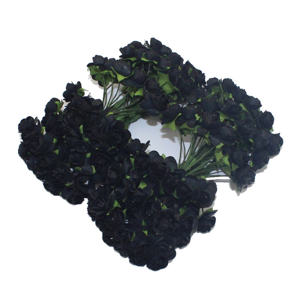 CCINEE-144PCS-One-lot--1cm-Head-Multicolor-Artificial-Paper-Flowers-Rose-Used-For-Decorative-Gift-1551937495