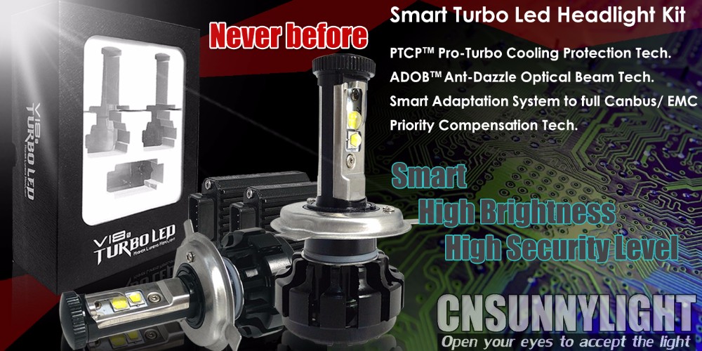CNSUNNYLIGHT-Super-Bright-Car-LED-Headlight-Kit-H4-H13-9007-HiLo-H7-H11-9005-9006-w-XHP50-Chips-Repl-32688165668