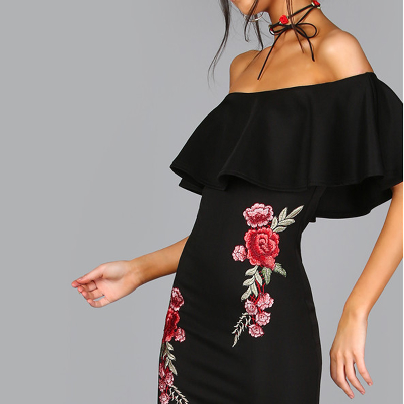 COLROVIE-Summer-Dress-Women-Black-Sexy-Off-Shoulder-Embroidery-Party-Dresses-2017-Rose-Applique-Ruff-32799391374