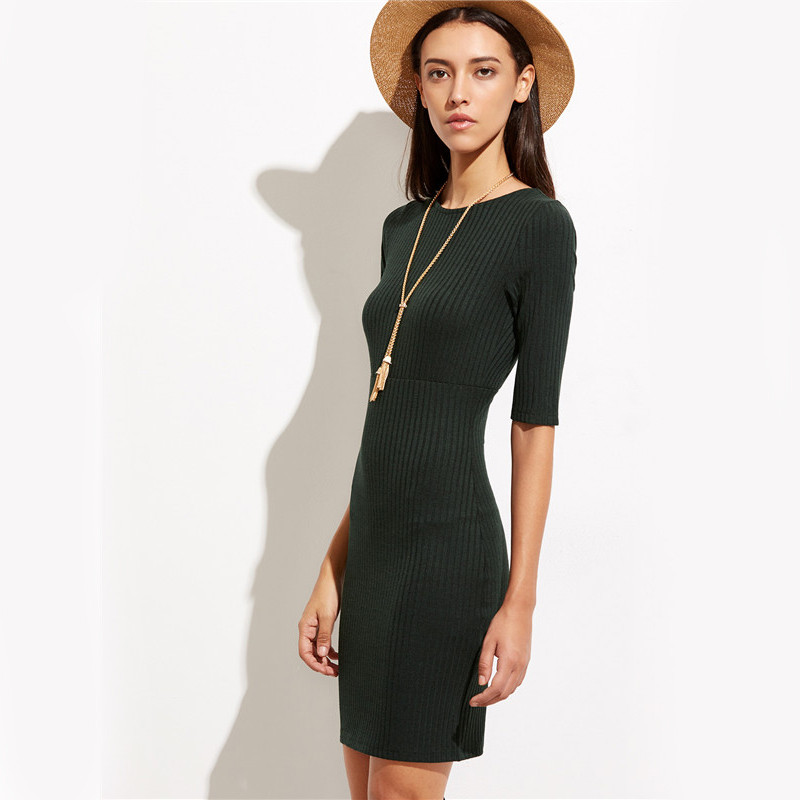 COLROVIE-Woman39s-Fashion-Fall-Dress-Party-Short-Sexy-Dress-Club-Wear-Olive-Green-Cutout-Crisscross--32761980348