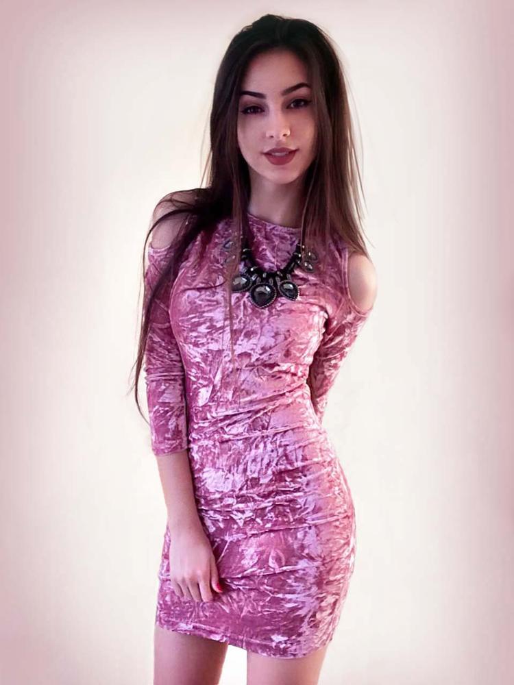 COLROVIE-Womens-Sexy-Dresses-Party-Night-Club-Dress-Sexy-Dress-Club-Wear-Pink-Cold-Shoulder-Crushed--32762154048