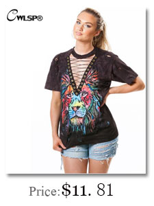 CWLSP-Women-T-Shirt-3D-Lion-Hollow-Out-Cross-Tied-up-Halter-Collar-Long-Tshirt-Dress-harajuku-novelt-32756954557