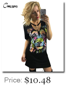 CWLSP-Women-T-Shirt-3D-Lion-Hollow-Out-Cross-Tied-up-Halter-Collar-Long-Tshirt-Dress-harajuku-novelt-32756954557