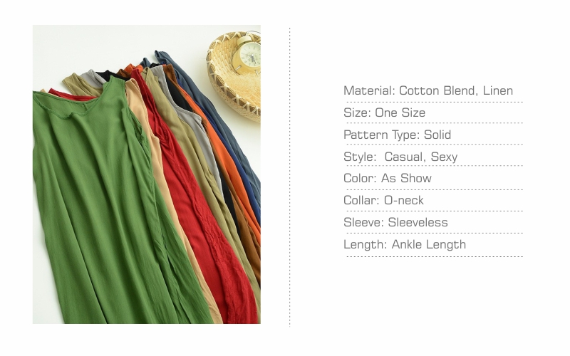Candy-Colors-Summer-Cotton-Linen-Casual-Sleeveless-Maxi-Dress-Women-Vintage-Tunic-Beach-Vacation-Boh-32435584088