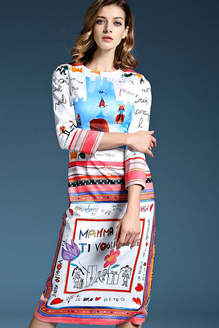 Casual-Dress-2016-Summer-New-Fashion-Dresses-Full-Sleeve-Fresh-Graffiti-Letters-Print-Designer-Dress-32425234763