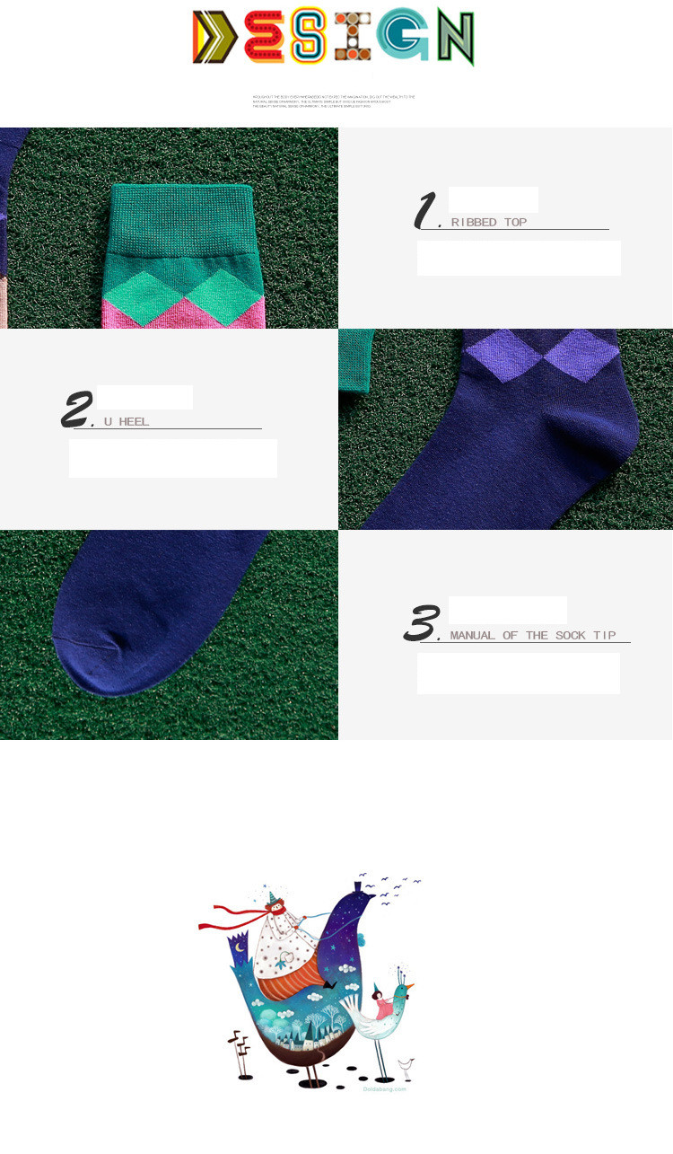 Casual-Mens-Cotton-Colorful-Geometry-Socks-Harajuku-Gradient-Color-Business-Dress-Socks-Diamond-Plai-32546617114