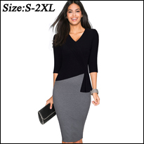 Casual-Women-Sheath-Fitted-Sleeveless-Bodycon-Pencil-Dress-Elegant-Classic-V-Neck-Split-Summer-Dress-32791785640