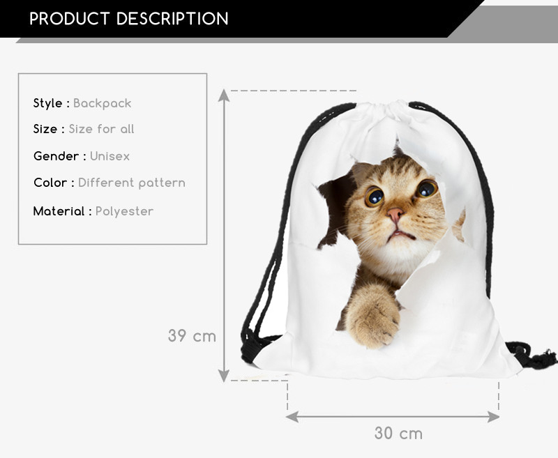 Cat-escape-3D-printing-Women-Classic-forever--brand-mochila-escolar-man--bags-Travel-mochilas-backpa-32654618434