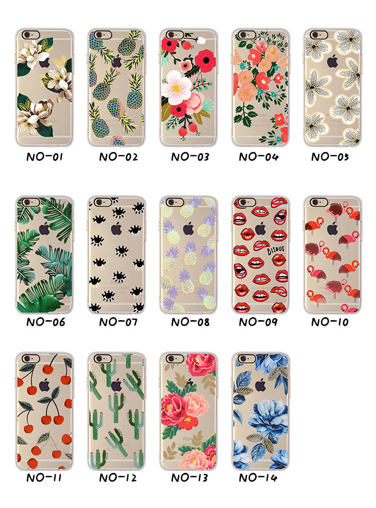 Cherry-pineapple-Banana-leaf-Flower-Cactus-rose-peony-Case-Cover-For-Apple-iphone-6-6s-47--6-plus-55-32699251933