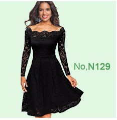 Chu-Ni-Womens-Stylish-Elegant-Applique-embroidery-Crochet-V-neck-Work-Office-Bodycon-Female-34-Sleev-32714517038