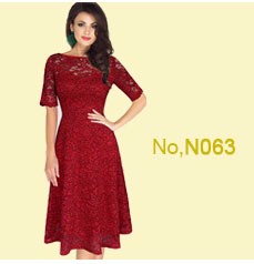 Chu-Ni-Womens-Stylish-Elegant-Applique-embroidery-Crochet-V-neck-Work-Office-Bodycon-Female-34-Sleev-32714517038