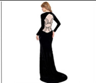 Comeondear-Black-Velvet-Dress-Party-Evening-Back-See-Through-Lace-Long-Party-Dress-RJ70214-Two-Style-32448714486