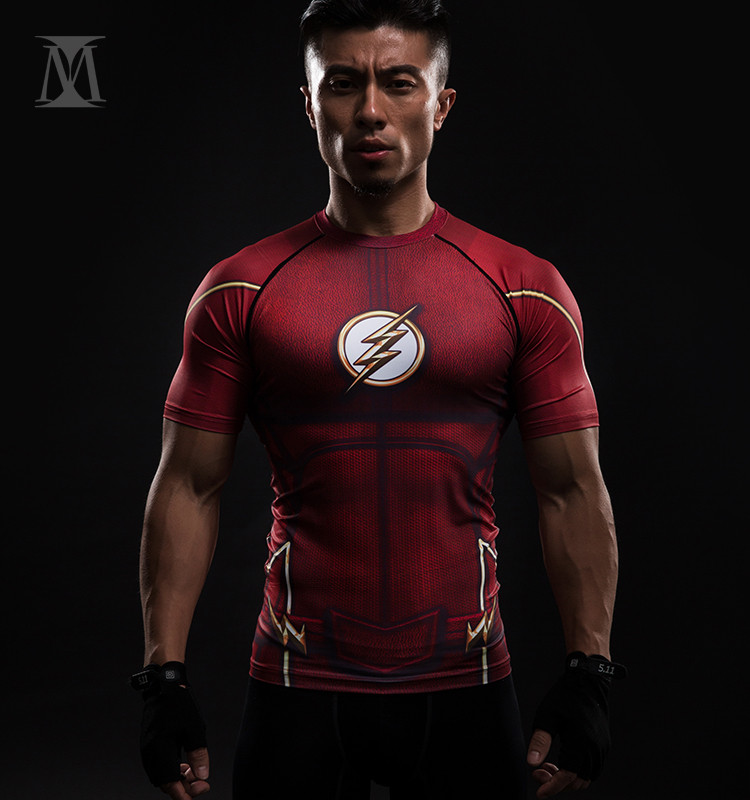 Compression-Shirt-Flash-3D-Printed-T-shirts-Men-Raglan-Short-Sleeve-Flash-Cosplay-Costume-Quick-Dry--32703573614