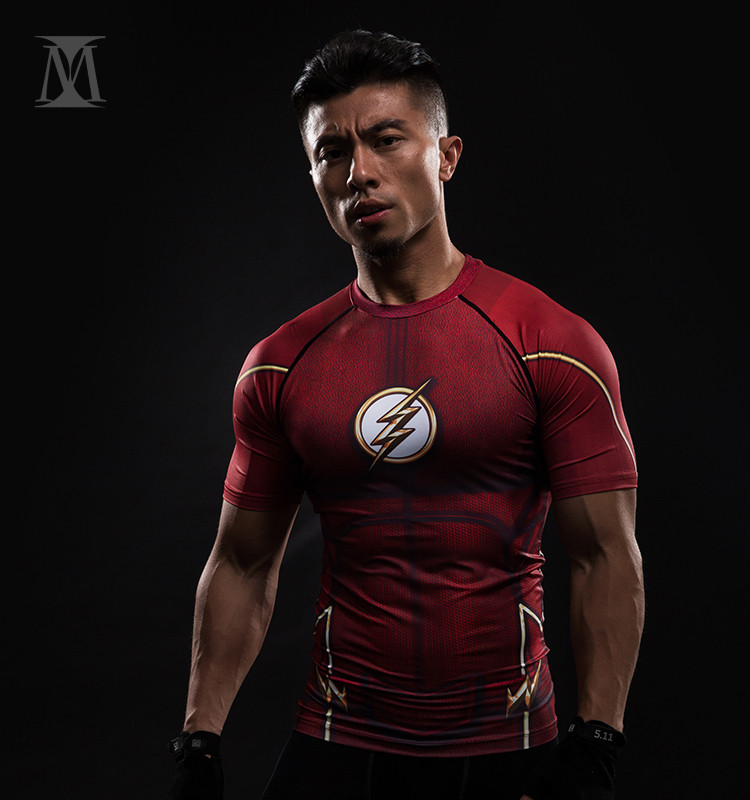 Compression-Shirt-Flash-3D-Printed-T-shirts-Men-Raglan-Short-Sleeve-Flash-Cosplay-Costume-Quick-Dry--32703573614