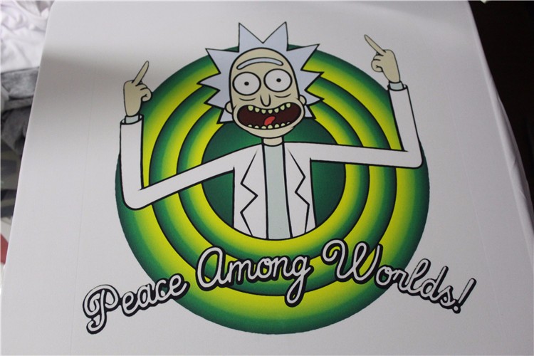 Cool-Rick-Morty-men-t-shirt-2016-Summer-Anime-T-shirts-Peace-among-worlds-folk-White-Fitness-Cartoon-32751217664