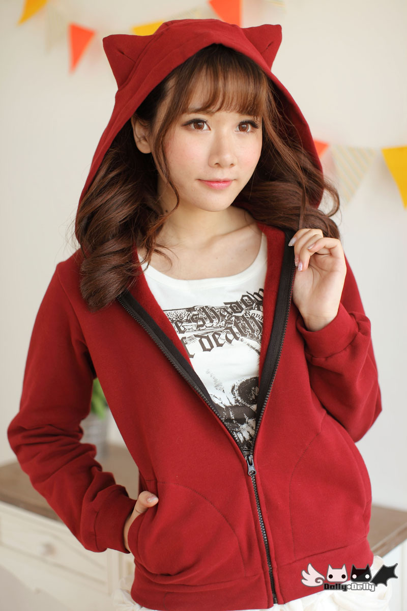 Dolly-Delly-Japanese-Harajuku-BlackBurgundy-Red-Daily-Sweet-Casual-Cat-Ear-Hooded-Fleece-Sweatshirt--32503303469