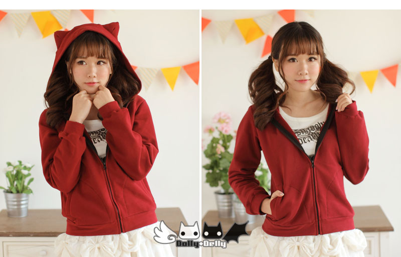 Dolly-Delly-Japanese-Harajuku-BlackBurgundy-Red-Daily-Sweet-Casual-Cat-Ear-Hooded-Fleece-Sweatshirt--32503303469