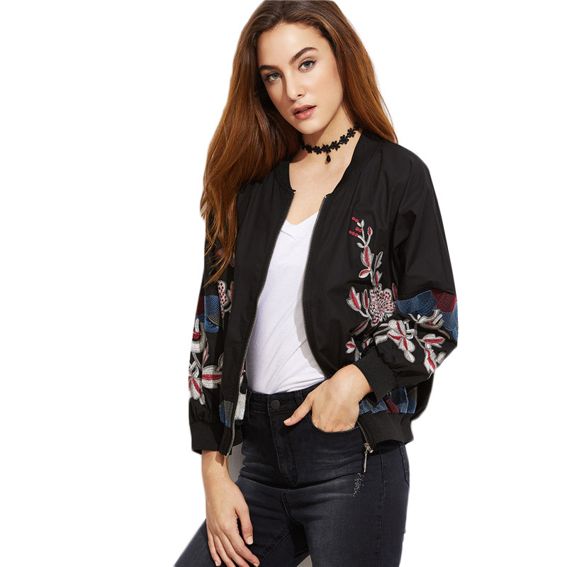 Dotfashion-Embroidered-Bomber-Jacket-Female-Bomber-Jackets-Black-Flower-Embroidered-Ribbed-Trim-Bomb-32772675247