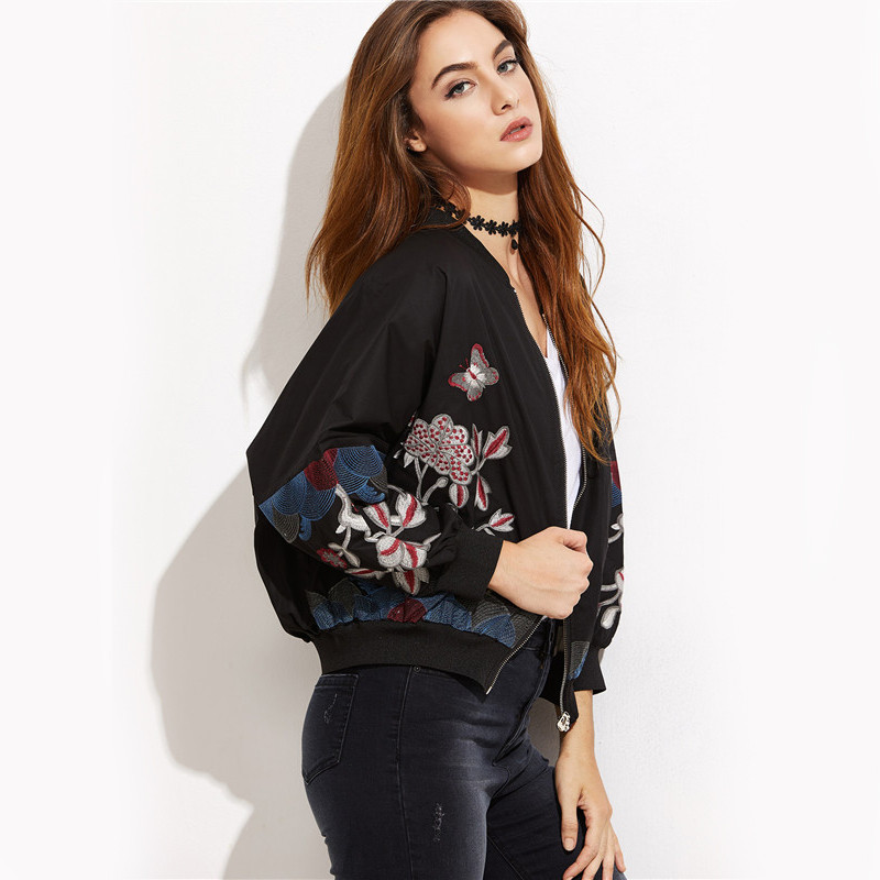 Dotfashion-Embroidered-Bomber-Jacket-Female-Bomber-Jackets-Black-Flower-Embroidered-Ribbed-Trim-Bomb-32772675247