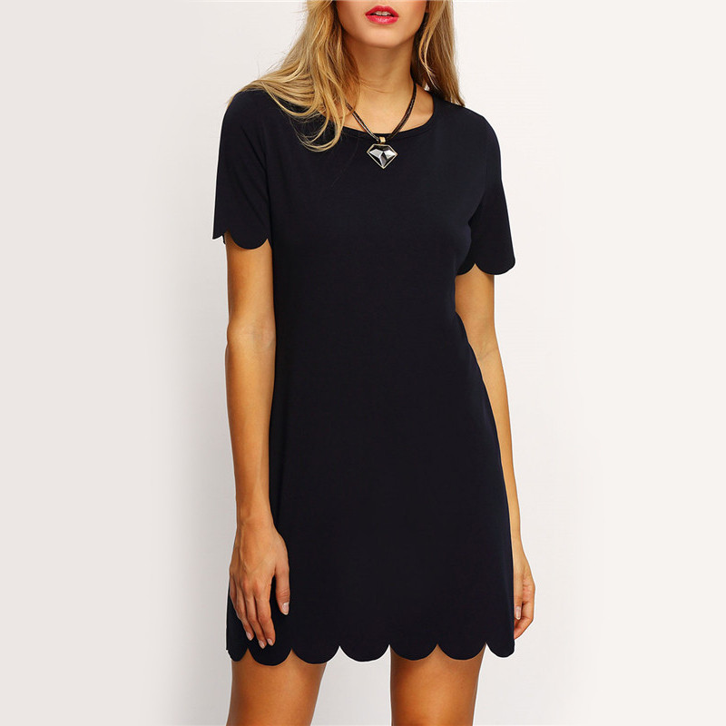Dotfashion-Ladies-Black-Scalloped-Hem-Keyhole-Dresses-New-Arrival-Casual-Summer-Style-Womens-Straigh-32680447605