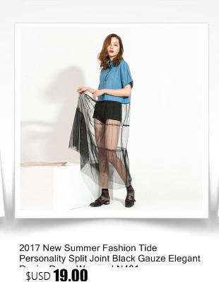 EAM-2017-Summer-Europe-and-solid-color-stitching-loose-short-sleeved-swing-perspective-gauze-dress-w-32725428407